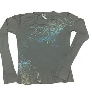 Split Graphic Long Sleeve Tee